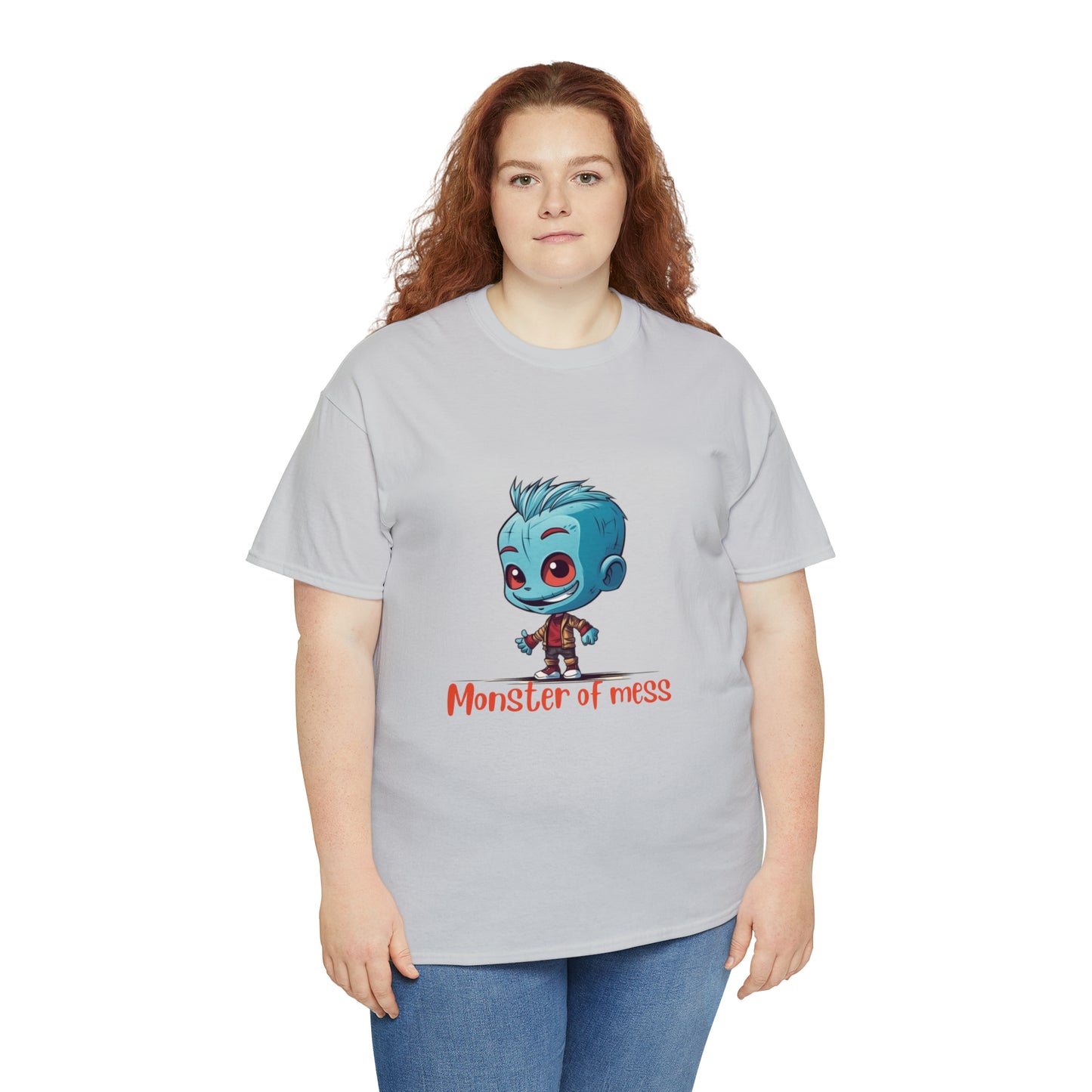 Monster of Mess Unisex Heavy Cotton Tee - Chaos Meets Style - owl2you