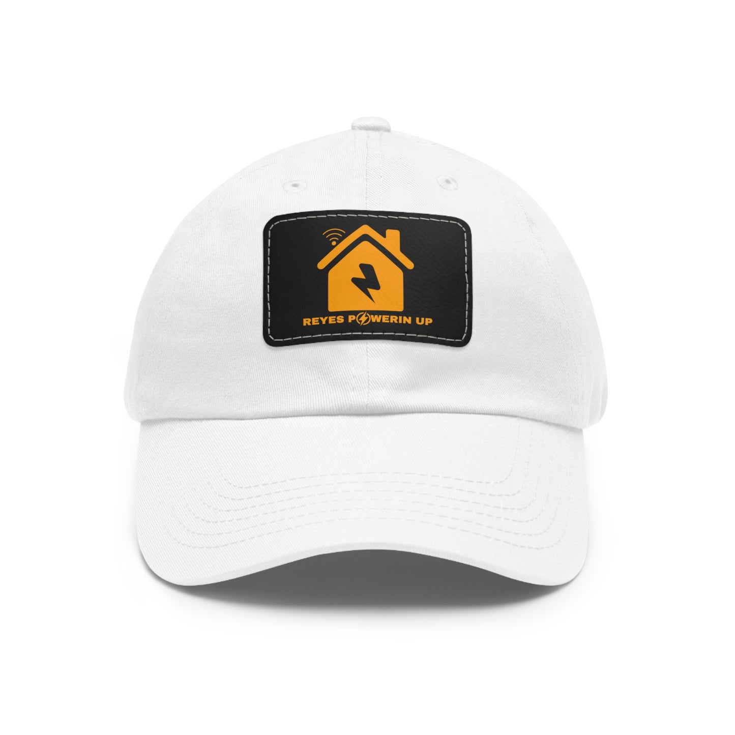 Dad Hat with Leather Patch (Rectangle)