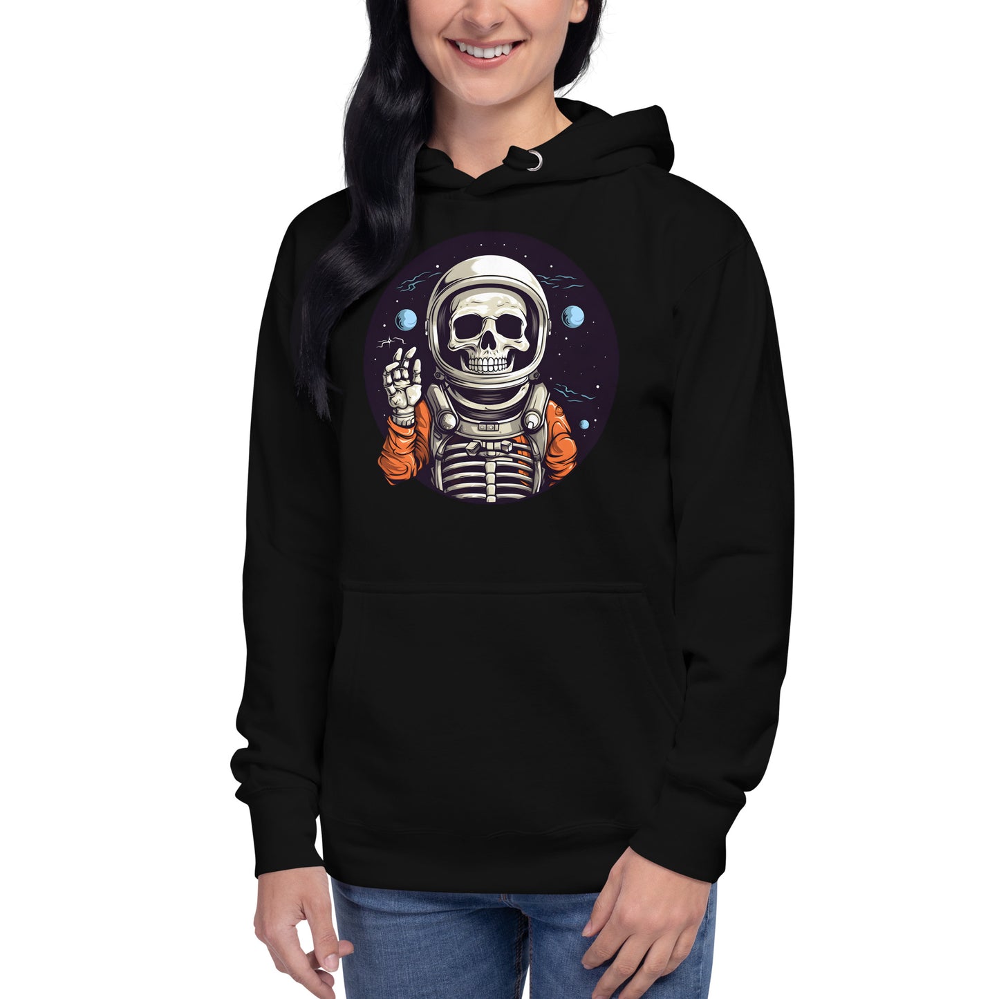 Halloween Astronaut: Spaceman in a Haunted Spaceship Hoodie