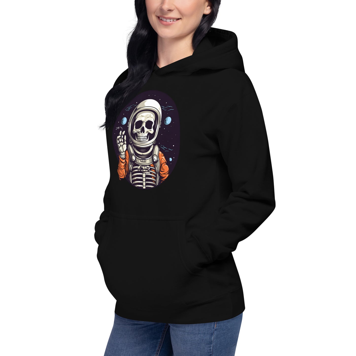 Halloween Astronaut: Spaceman in a Haunted Spaceship Hoodie