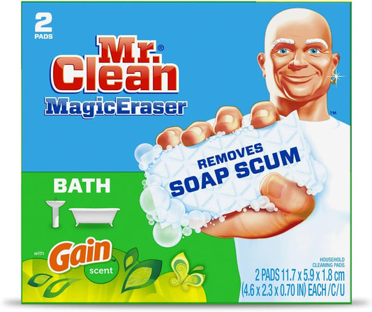 Proctor and Gamble Mr.Clean Magic Eraser Bath with Gain Scent, White