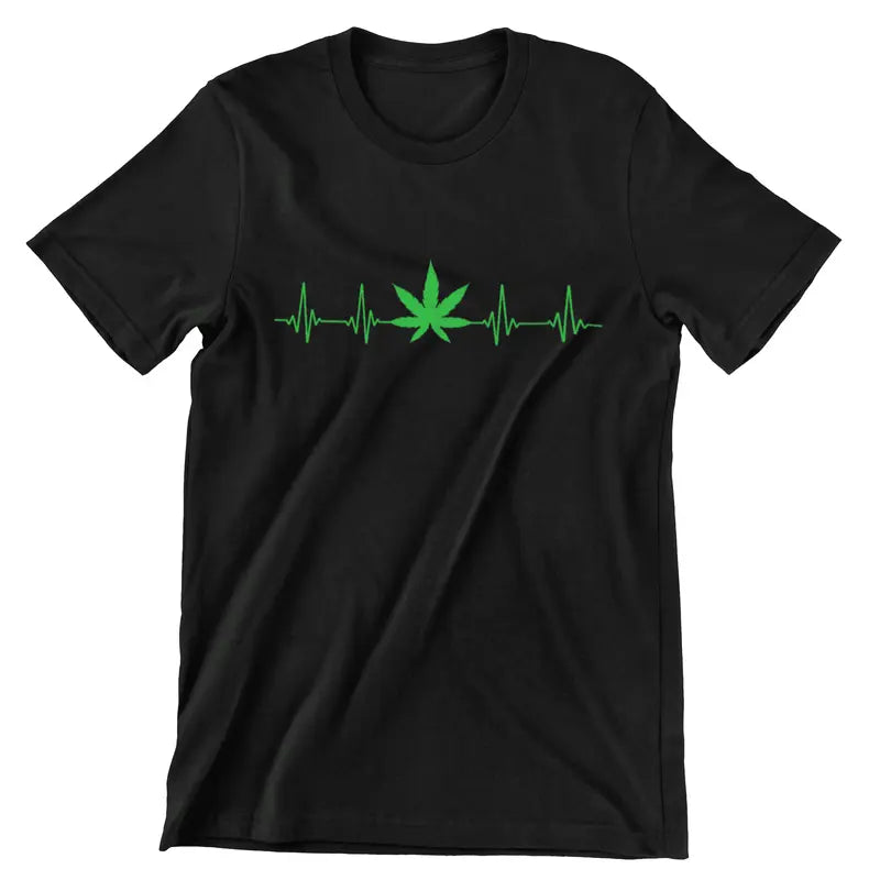 Men'S Weed Lifeline Soft Cotton Adult T-Shirt